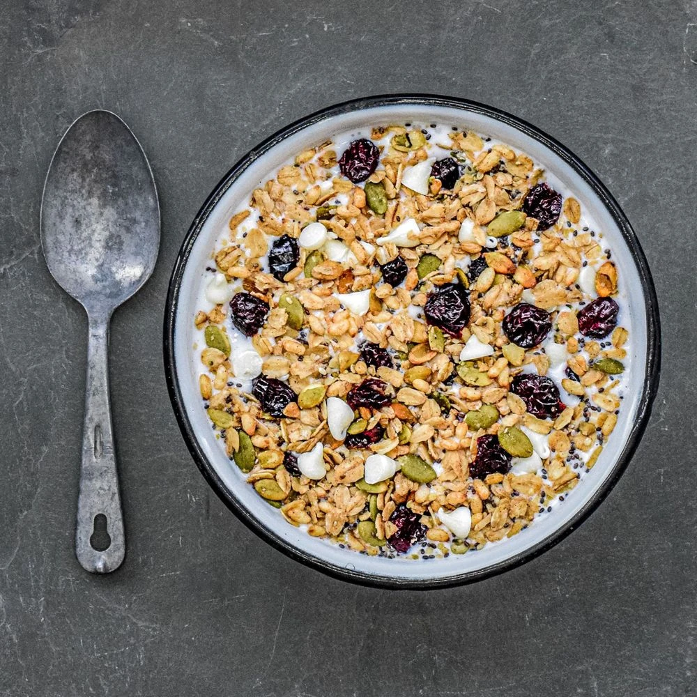 Alpen Fuel Cranberry White Chocolate Granola (Nut Free) Breakfast Meal 3 Alpen Fuel Cranberry White Chocolate Granola (Nut Free) Breakfast Meal - Image 3