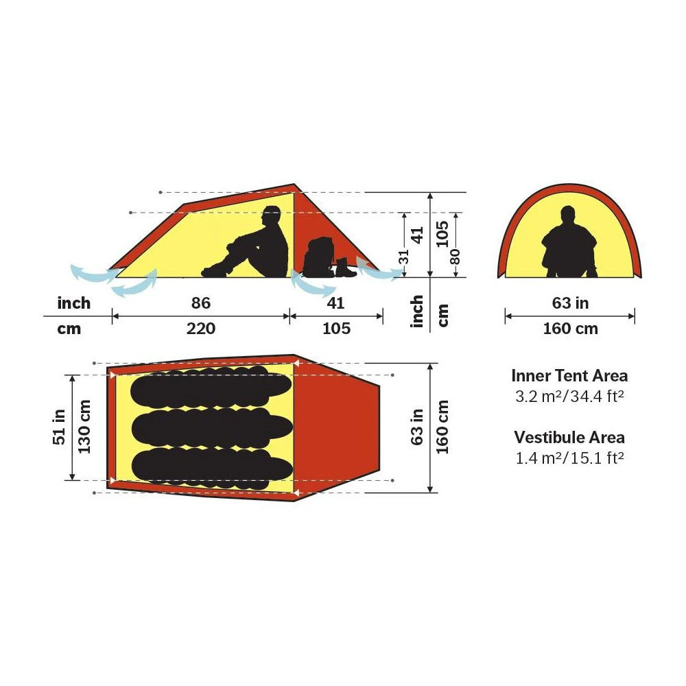 Hilleberg Anjan 3 Person Tent 3 Hilleberg Anjan 3 Person Tent - Image 3