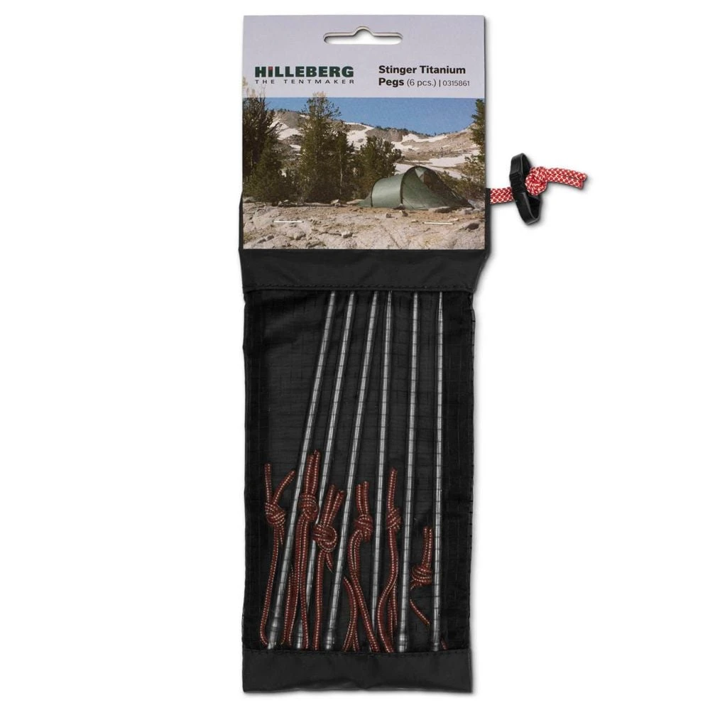 Hilleberg Stinger Titanium 6 Pack Tent Stakes 2 Hilleberg Stinger Titanium 6 Pack Tent Stakes - Image 2