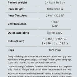 Hilleberg Nallo 2 Person Tent -Stone Glacier Shop hilleberg nallo2 factbox