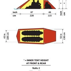 Hilleberg Nallo 2 Person Tent -Stone Glacier Shop hilleberg nallo2 floorplan