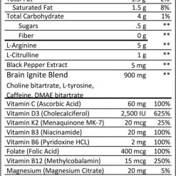 MTN OPS Hot Ignite - Supercharged Energy And Focus -Stone Glacier Shop hot ignite charged cocoa supp facts 574x1024 1