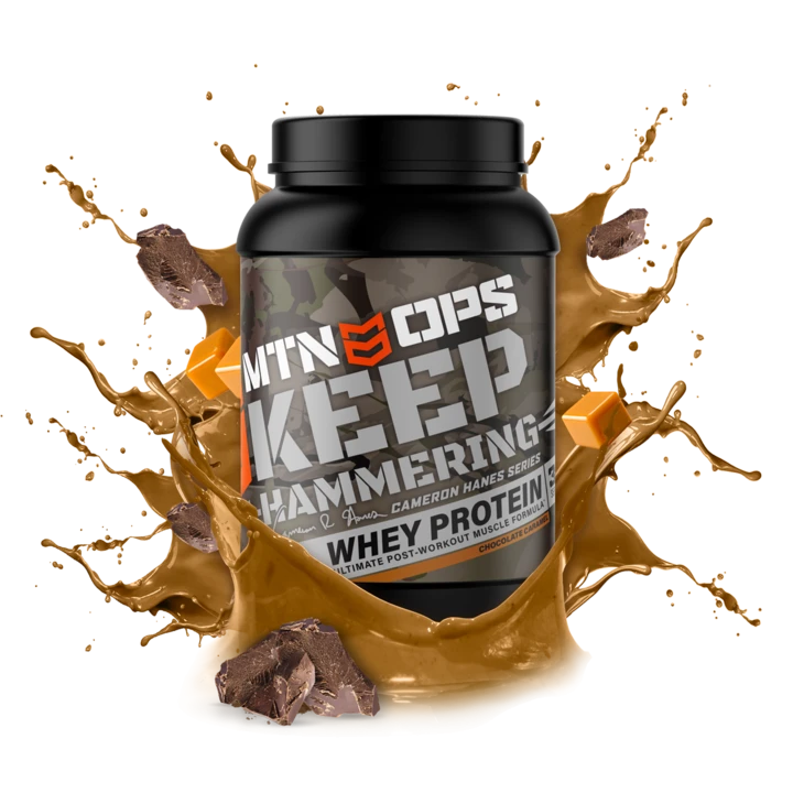 MTN OPS Cameron Hanes Keep Hammering Whey Protein 1 MTN OPS Cameron Hanes Keep Hammering Whey Protein