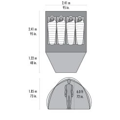 MSR Habitude 4 Person Camping Tent -Stone Glacier Shop msr habitude 4 person camping tent 3