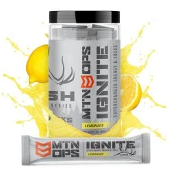 MTN OPS Ignite Trail Packs - Supercharged Energy And Focus -Stone Glacier Shop mtn ops ignite trail packs supercharged energy and focus lemonade 1