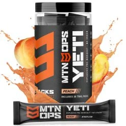 MTN OPS Yeti Trail Packs - Explosive Pre-Workout -Stone Glacier Shop mtn ops yeti trail packs explosive pre workout peach