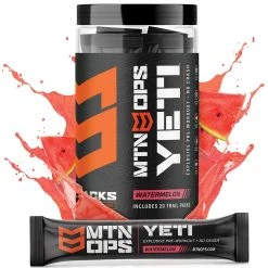 MTN OPS Yeti Trail Packs - Explosive Pre-Workout -Stone Glacier Shop mtn ops yeti trail packs explosive pre workout watermelon