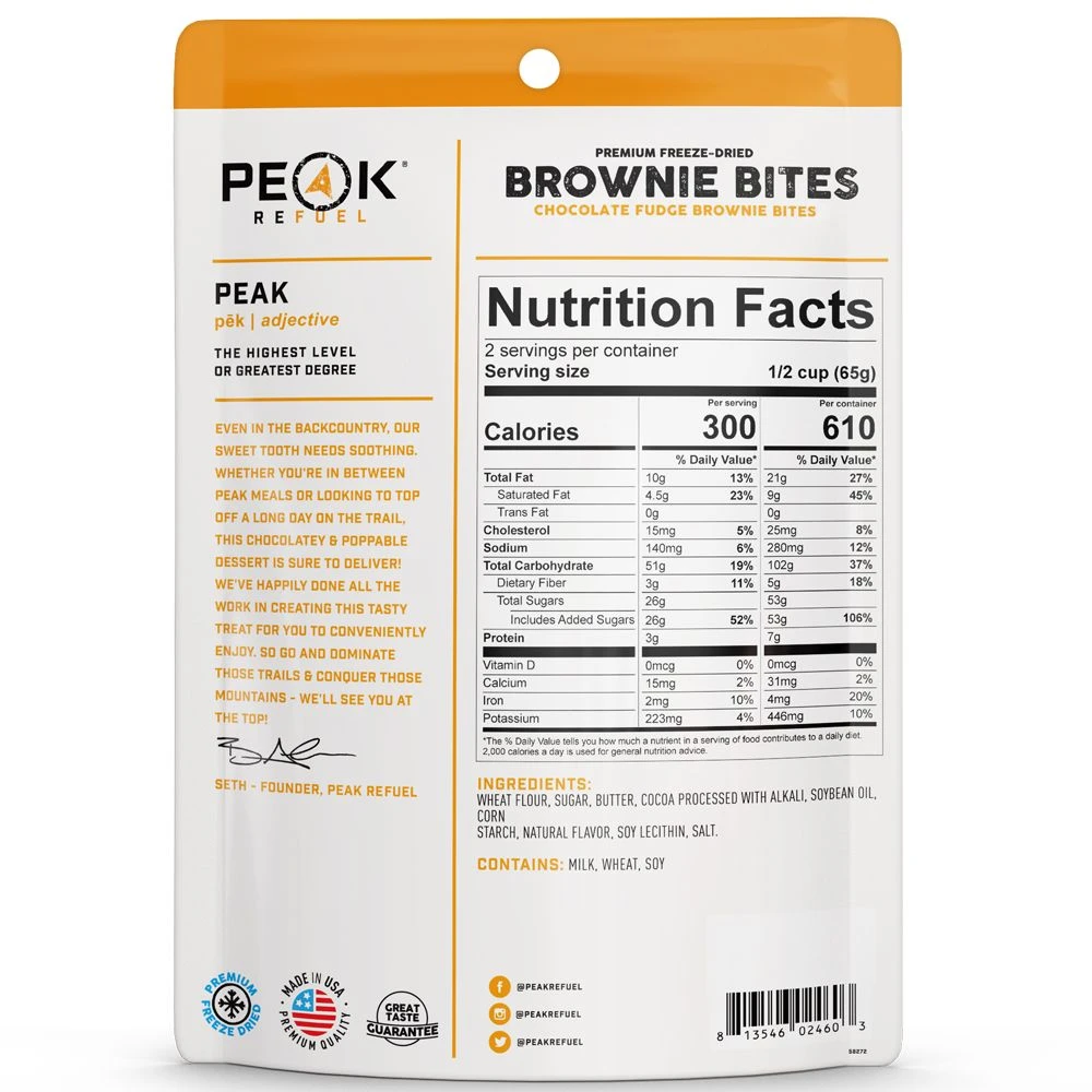 Peak Refuel Chocolate Fudge Brownie Bites 2 Peak Refuel Chocolate Fudge Brownie Bites - Image 2