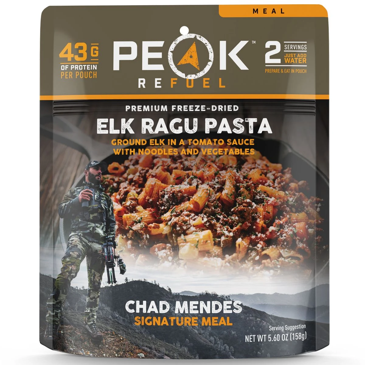 Peak Refuel Elk Ragu Pasta Chad Mendes Signature Meal Pouch 1 Peak Refuel Elk Ragu Pasta Chad Mendes Signature Meal Pouch