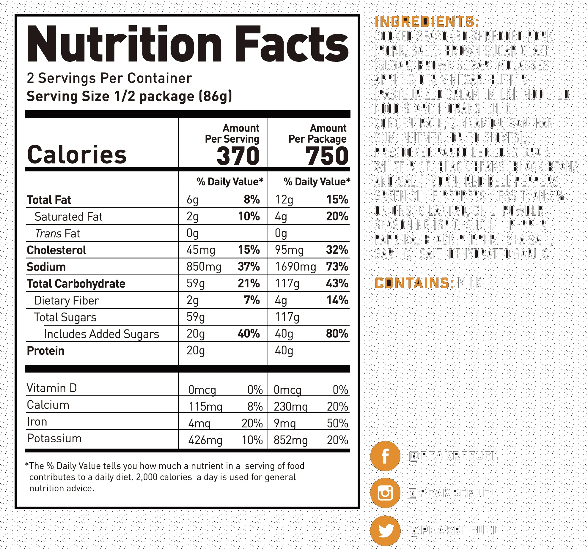 Peak Refuel Sweet Pork & Rice Pouch 3 Peak Refuel Sweet Pork & Rice Pouch - Image 3