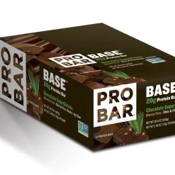PROBAR Base Chocolate Supergreens Protein Bar - 12-Pack -Stone Glacier Shop probar base sleeve chocolatesupergreens web