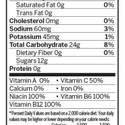 PROBAR Bolt Orange Organic Energy Chews - 12-Pack -Stone Glacier Shop probar bolt orange nutritionpanel 1