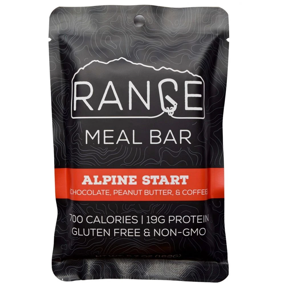 Range Meal Bar Alpine Start Chocolate Peanut Butter & Coffee Bar 1 Range Meal Bar Alpine Start Chocolate Peanut Butter & Coffee Bar
