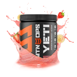 MTN OPS Yeti - Explosive Pre-Workout -Stone Glacier Shop yeti 30serv splash strawberrybanana