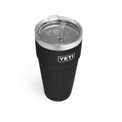 Yeti Rambler 26oz Stackable Cup With Straw Lid -Stone Glacier Shop yeti rambler 26oz stackable cup with straw lid black